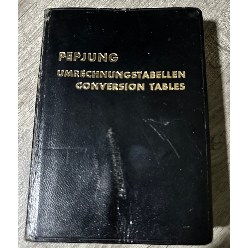 Vtg German English Conversion Tables Bilingual Engineering Math Reference Book